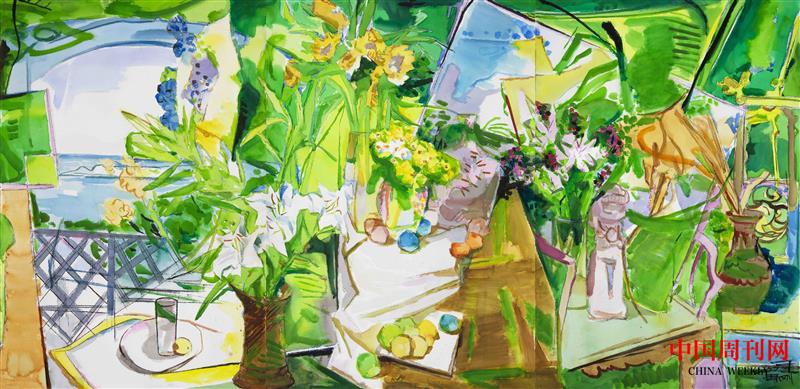 靜物-《春江這邊獨好》尺寸150x315cm 2022年.jpg
